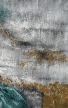 Load image into Gallery viewer, Green Gray White Gold Leaf Abstract Painting Giant Wall Decor Ap097
