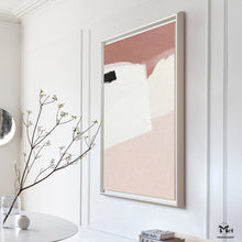Load image into Gallery viewer, Blush Pink Wall Art 3D Textured Painting Minimalisrt Art For Bedroom Ap119
