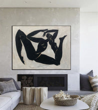 Load image into Gallery viewer, Black And White Original Paintings On Canvas Minimalist Art Kp051
