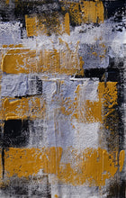 Load image into Gallery viewer, Gold Black Gray Minimal Abstract Painting Large Size Art Ap093

