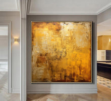 Load image into Gallery viewer, Extra Large Wall Art Gold Abstrat Painting Modern Wall Art For Living Room
