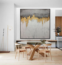 Load image into Gallery viewer, Gray Abstract Painting Textured Canvas Painting Minimalist Art For Living Room AT01
